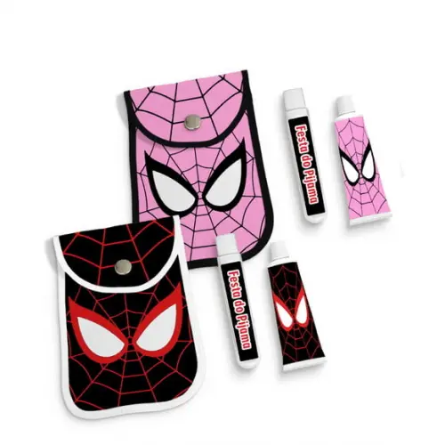 Kit Higiene Homem Aranha e Mulher Aranha
