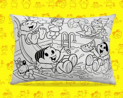 Almofada Para colorir Turma da Monica