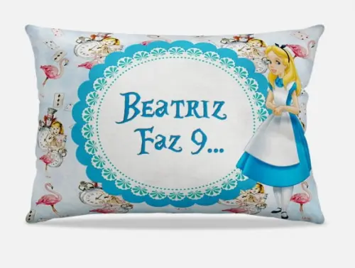 almofadas personalizadas Alice no pais das maravilhas