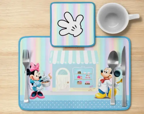 Jogo Americano Confeitaria Minnie/mickey
