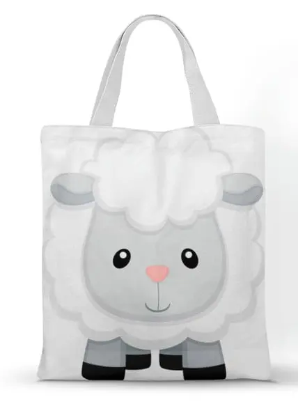 Ecobag 30x40 ( Sacola Personalizada ) Fazendinha Animais