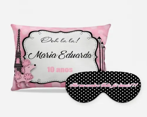 Kit festa do Pijama Poodle em Paris