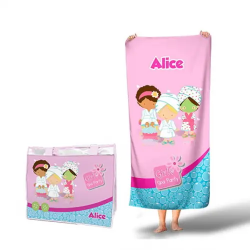 Kit Toalha + Bolsa Spa Infantil