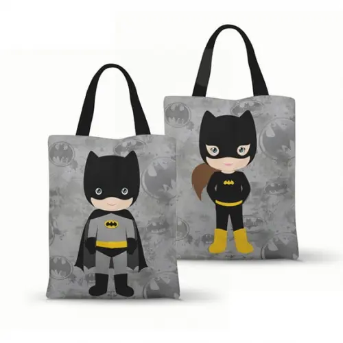 Ecobag Batman e Batgirl