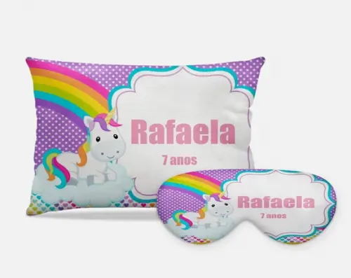 kit festa do pijama unicornio Lilas