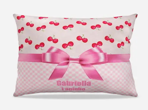 Almofada 20x30 cereja