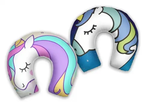 Almofada Pescoço Unicornio Meninas e Meninos