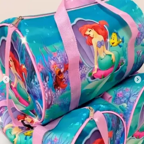Bolsa Viagem Personalizada Ariel e Linguado