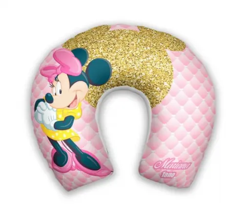 Almofada Pescoço Minnie Rosa/ Mickey Azul