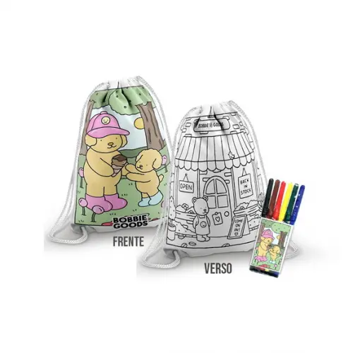Sacochila Boobie Goods Frente e Verso + Canetinha