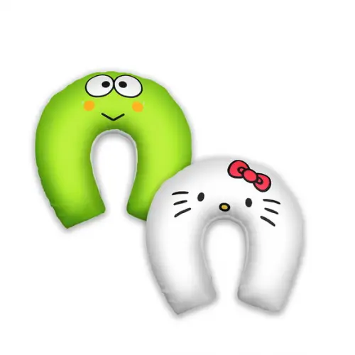 Almofada Pescoço Hello Kit e Sapinho Keroppi