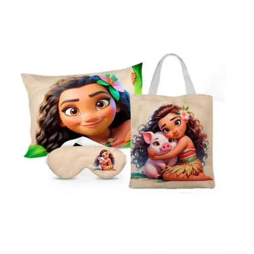Kit Festa do Pijama Moana 3 Peças