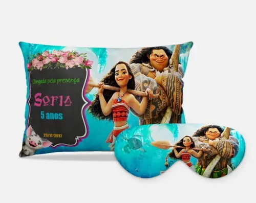 Kit Almofada e Tapa Olhos Moana