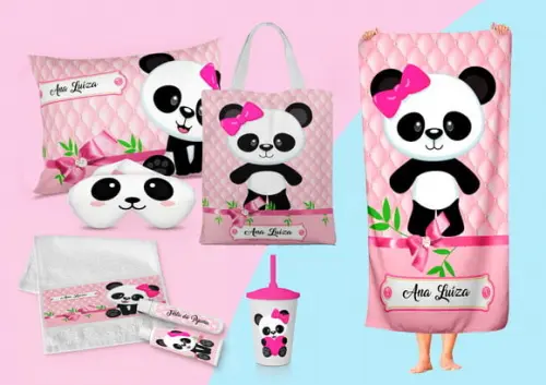 Kit Panda Rosa