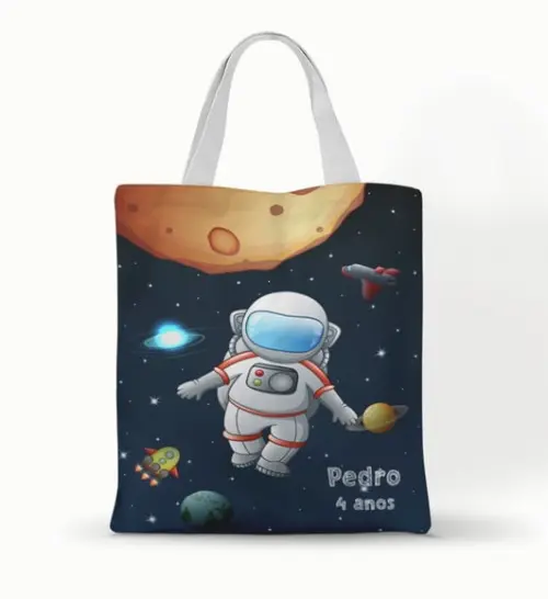 Ecobag ( Sacola ) 20x30 Astronauta