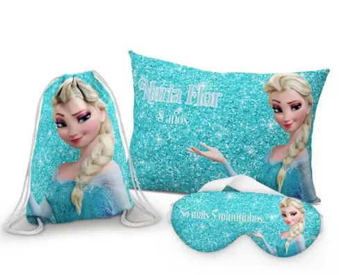Kit Festa do Pijama Elza Frozen