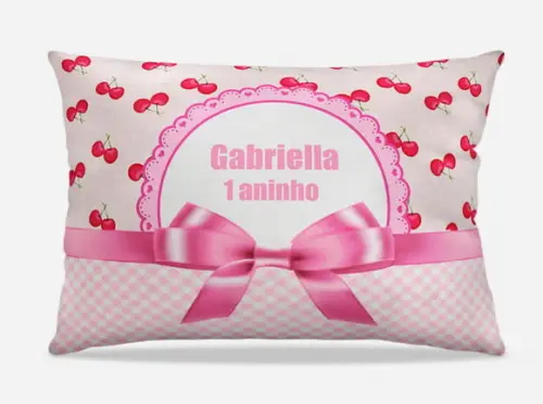 Almofada 20x30 cereja