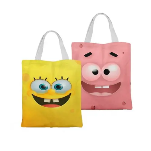 Ecobag ( Sacola ) 20x30 Bob Sponja e Patrick