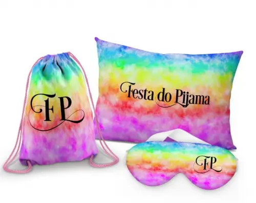 Kit festa do Pijama Tie dye