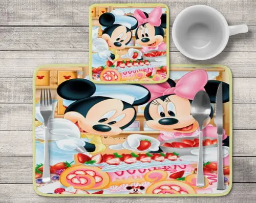 Jogo Americano Confeitaria Minnie/mickey