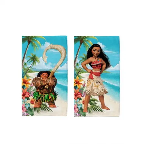 Toalha Lavabo 30x50cm Personalizada Moana