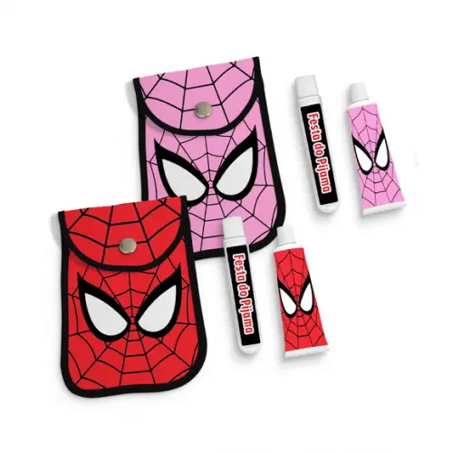 Kit Higiene Homem Aranha e Mulher Aranha