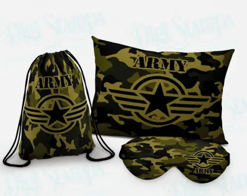 KIT FESTA DO PIJAMA MILITAR