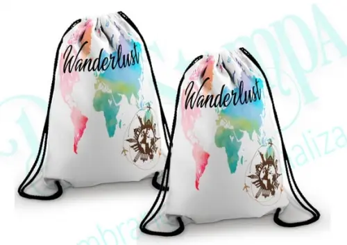 Mochilinha personalizada Wanderlust
