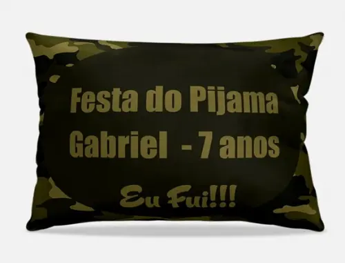 Almofada personalizada Camuflada