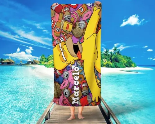 Toalha personalizada The Simpsons
