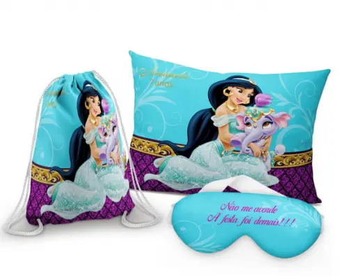 Kit Almofada + Mochila + Mascara de Dormir Jasmine