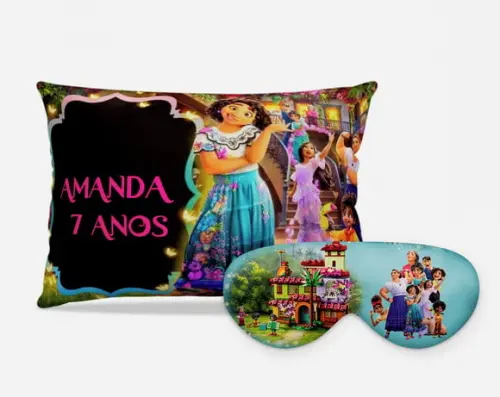 Kit Almofada E Mascara Encanto ( Familia Madrigal)