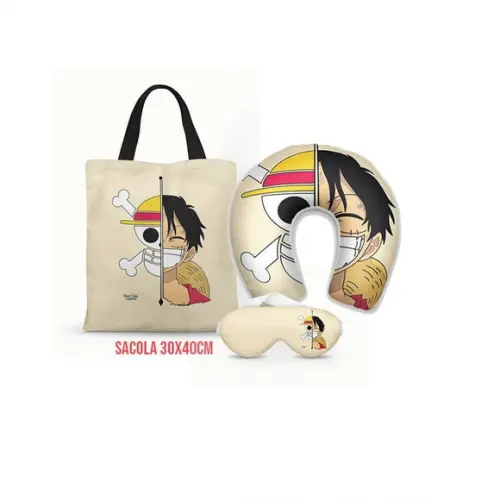 Kit Almofada Pescoço + Ecobag G + Mascara Onepiece