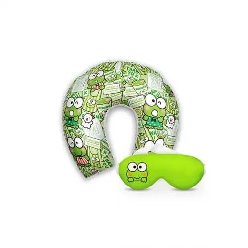 Kit Almofada Pescoço + Mascara de Dormir Keroppy
