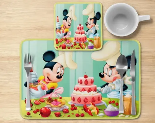 Jogo Americano Confeitaria Minnie/mickey