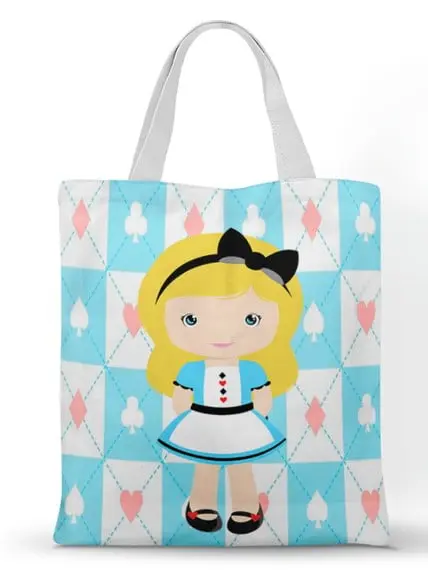 Ecobag ( Sacola Personalizada) Alice no Pais das Maravilhas