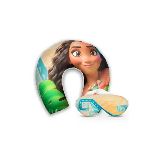 Kit Almofada Pescoço + Mascara de Dormir Moana - 8