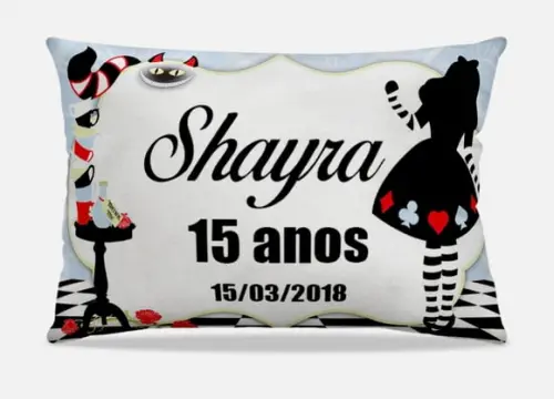 Almofadas personalizadas Alice no pais das maravilhas