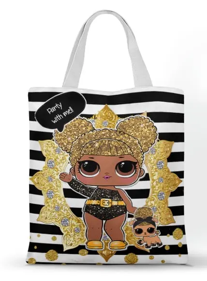 Ecobag ( Sacola Personalizada) Tema Lol Surprise 20x30cm