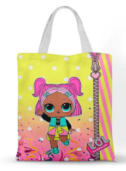 Ecobag ( Sacola Personalizada) Tema Lol Surprise 20x30cm