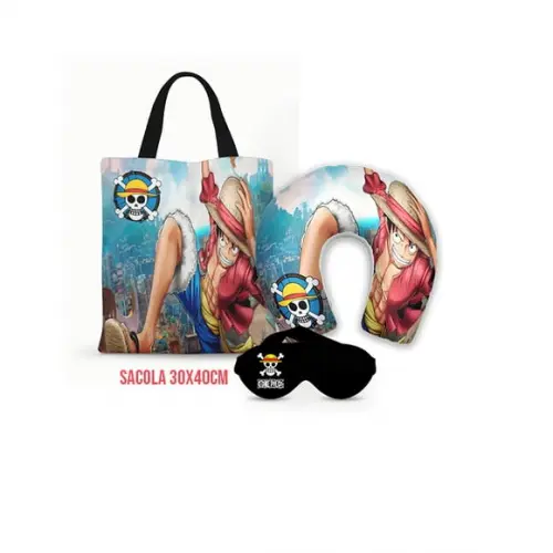 Kit Almofada Pescoço + Ecobag G + Mascara One Piece