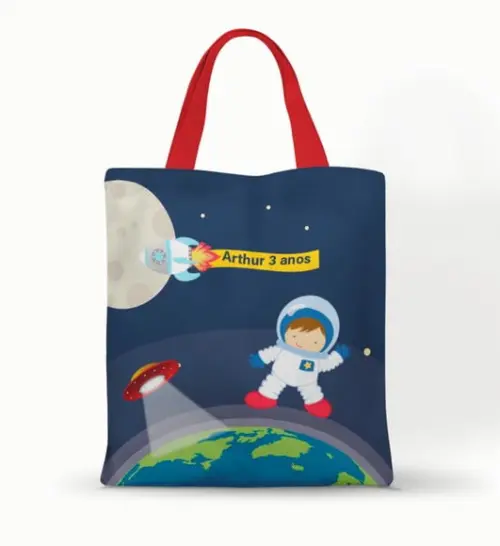 Ecobag ( Sacola ) 20x30 Astronauta