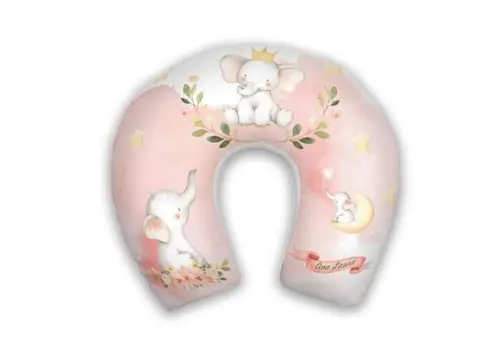Almofada Pescoço Elefante Rosa