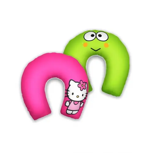 Almofada Pescoço Hello Kit e Sapinho Keroppi