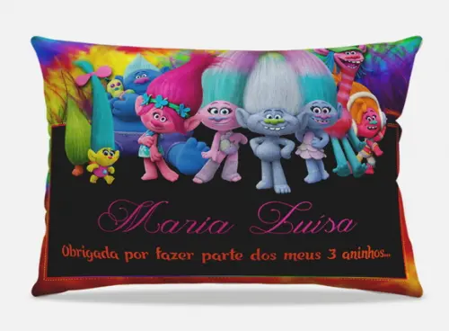 Almofada personalizada Trolls 20x28cm