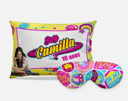 Kit Almofada e tapa olhos SOY LUNA