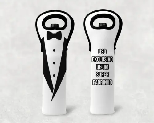 Porta vinho personalizado em neoprene