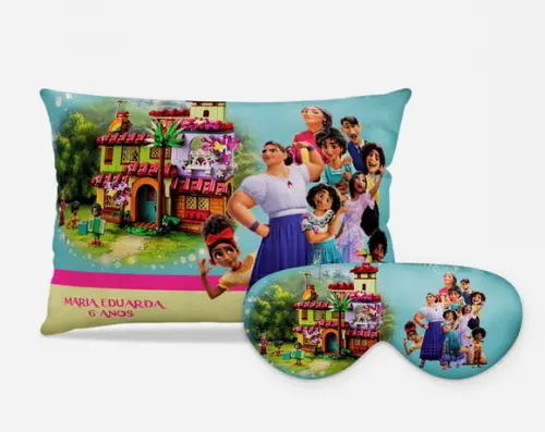 Kit Almofada E Mascara Encanto ( Familia Madrigal)