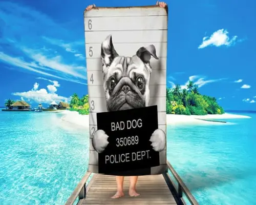 Toalha personalizada PUG