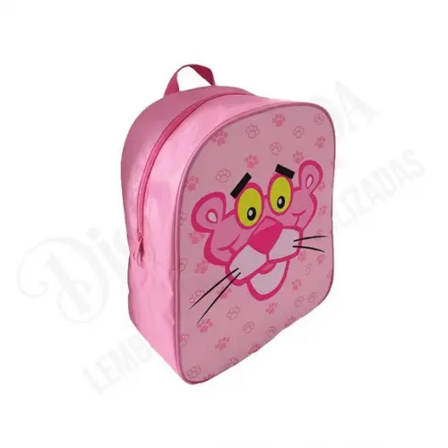Mochila Pantera Cor de Rosa